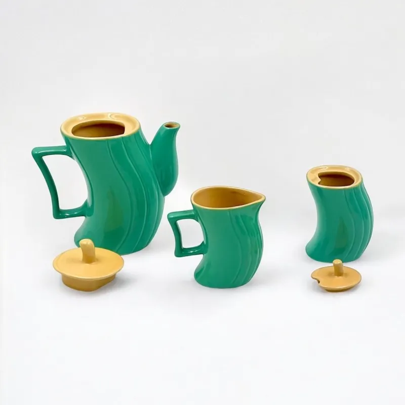 Clearance Pamono Vintage Tea Service by Massimo Iosa Ghini for Memphis Naj Oleari, 1980s, Set of 13