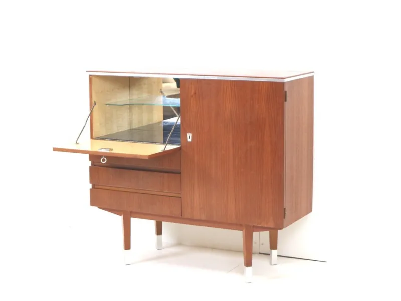 Pamono Vintage Teak Bar Cabinet, 1960s> Cabinets & Wardrobes