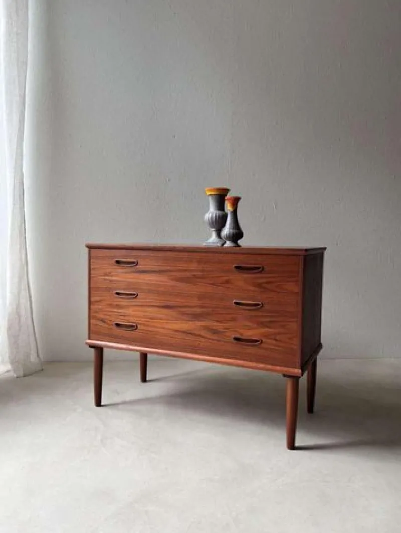 Discount Pamono Vintage Teak Chest of Drawers, 1960s