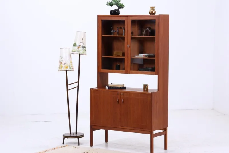 Discount Pamono Vintage Teak Display Cabinet, 1960s