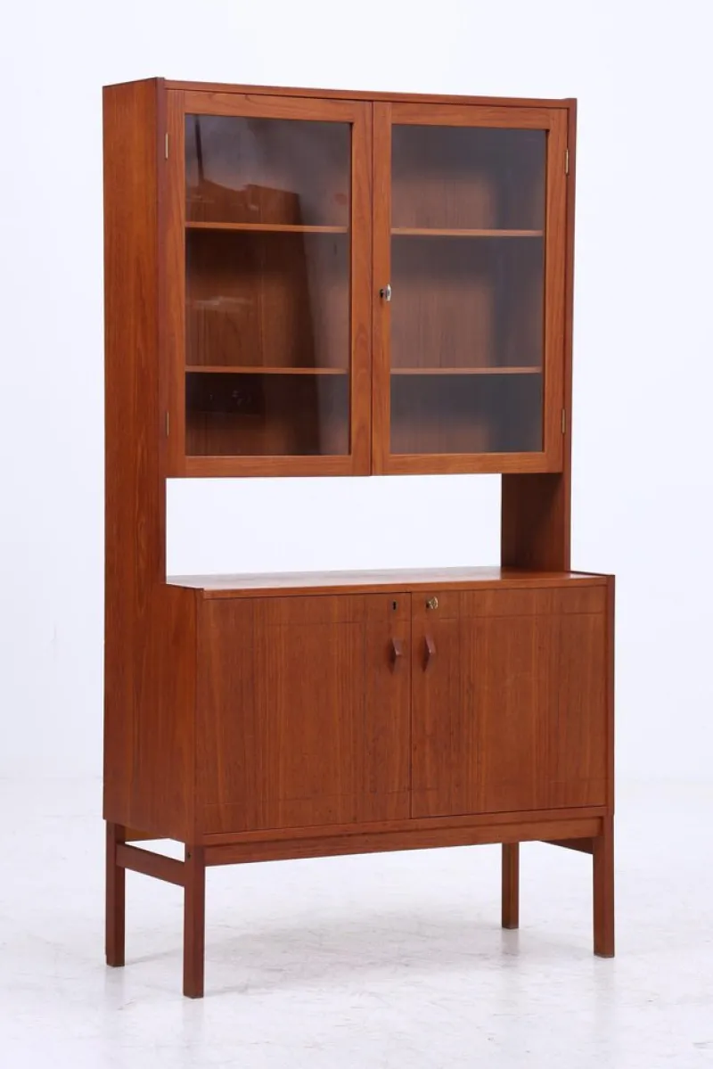 Clearance Pamono Vintage Teak Display Cabinet, 1960s