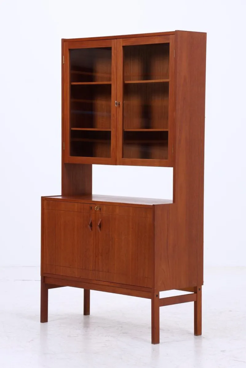 Clearance Pamono Vintage Teak Display Cabinet, 1960s