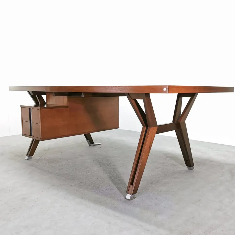 Pamono Vintage Teak Executive Desk from Mim Roma, 1960s> Desks