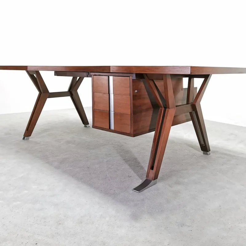 Pamono Vintage Teak Executive Desk from Mim Roma, 1960s> Desks