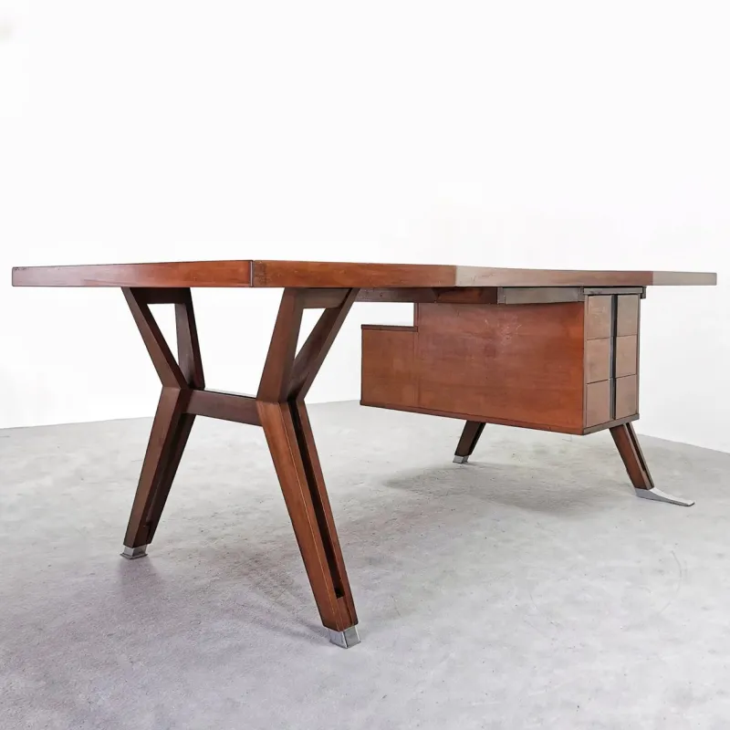 Pamono Vintage Teak Executive Desk from Mim Roma, 1960s> Desks