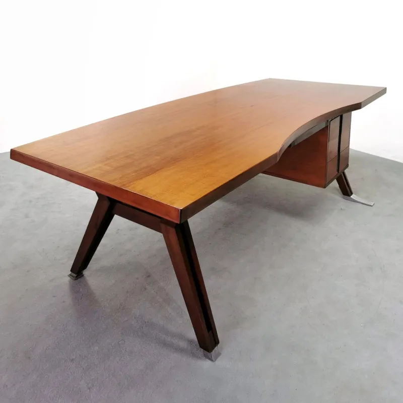 Pamono Vintage Teak Executive Desk from Mim Roma, 1960s> Desks