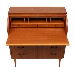 Pamono Vintage Teak Secretary by Egon Ostergaard, Sweden, 1960s><noscript><img width=