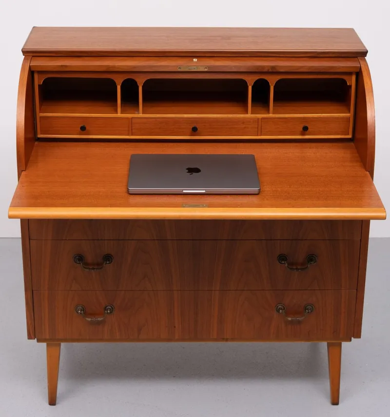Pamono Vintage Teak Secretary by Egon Ostergaard, Sweden, 1960s> Secretaires