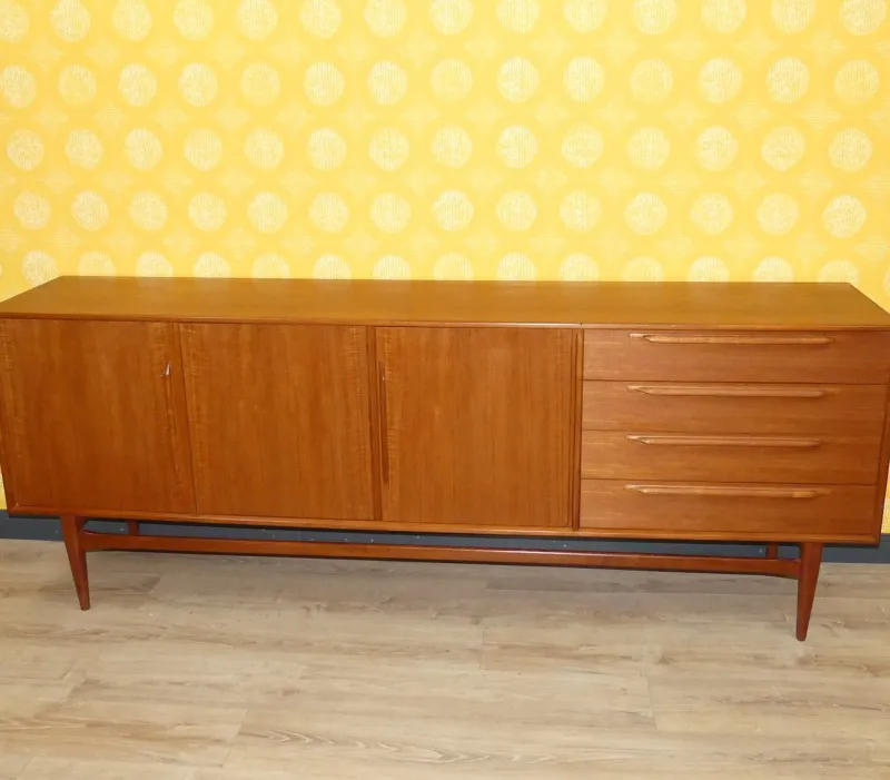 Pamono Vintage Teak Sideboard by Heinrich Riestenpatt for RT Möbel, 1960s> Sideboards & Buffets