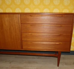 Pamono Vintage Teak Sideboard by Heinrich Riestenpatt for RT Möbel, 1960s><noscript><img width=