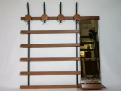 Outlet Pamono Vintage Teak Wall Coat Rack, 1960s