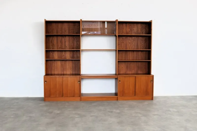 Pamono Vintage Teak Wall Unit, 1960s> Shelves & Wall Units