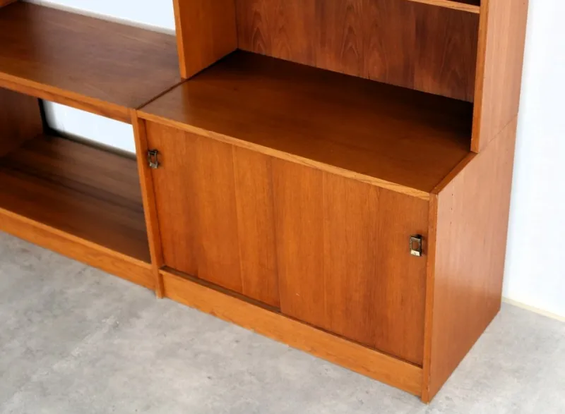Pamono Vintage Teak Wall Unit, 1960s> Shelves & Wall Units