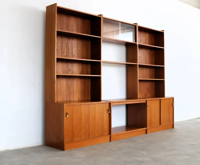Pamono Vintage Teak Wall Unit, 1960s> Shelves & Wall Units