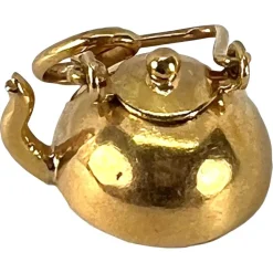 Pamono Vintage Teapot 18k Yellow Gold Charm Pendant, 1960s> Necklaces