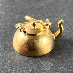 Pamono Vintage Teapot 18k Yellow Gold Charm Pendant, 1960s> Necklaces