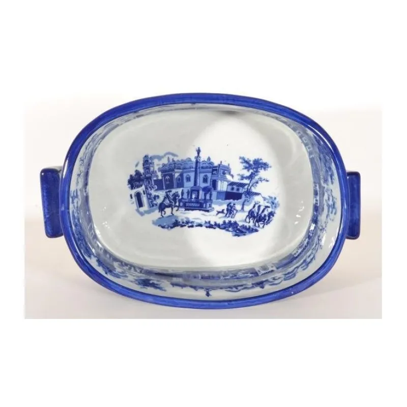 Pamono Vintage 20th Century Blue & White Porcelain Planter Jardiniere> Planters And Jardiniere