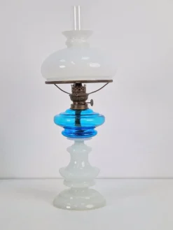 Clearance Pamono Vintage 20th Century Kosmos Brenner Oil Lamp Glass Copper, 1930s
