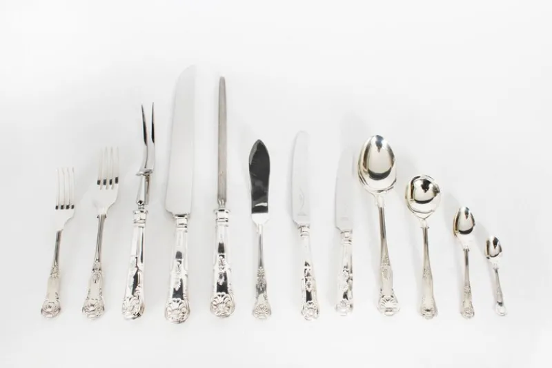 Online Pamono Vintage 20th Century Sterling Silver Cutlery Set, 1978, Set of 127