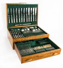 Online Pamono Vintage 20th Century Sterling Silver Cutlery Set, 1978, Set of 127
