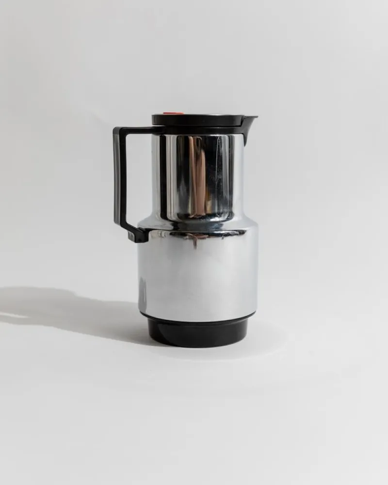 Pamono Vintage Thermos Flask in Chrome by Rido Busse for Dr. Zimmermann, 1970s