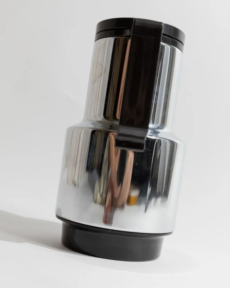Pamono Vintage Thermos Flask in Chrome by Rido Busse for Dr. Zimmermann, 1970s