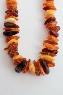 Pamono Vintage Three Amber Necklaces, 1960s, Set of 3><noscript><img width=