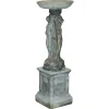 Pamono Vintage Three Graces Bird Bath Garden Statue> Garden Accessories