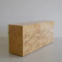 Hot Pamono Vintage Three-Door Sideboard in Burr Wood from Mario Sabot, 1972