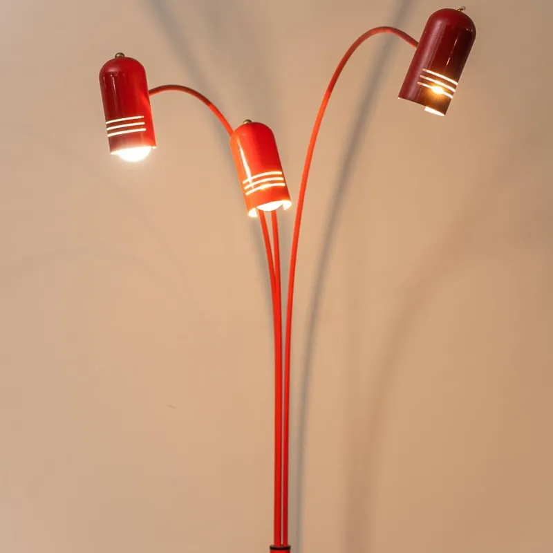 New Pamono Vintage Three-Light Floor Lamp, 1970s