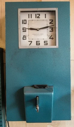 Pamono Vintage Time & Attendance Clock from Lambert, 1978> Garden Accessories
