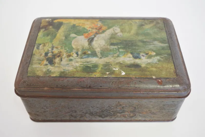 Pamono Vintage Tin Boxes from Industria Ligure Lombarda SRL, 19​​60s, Set of 3> Trunks Crates & Baskets