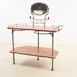 Pamono Vintage Toilet Table in Pink Marble, 1920s> Dressing Tables