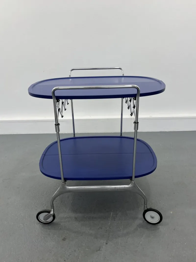 Pamono Vintage Trolley by Antonio Citterio for Kartell, 1970s> Serving Bar Carts & Trolleys