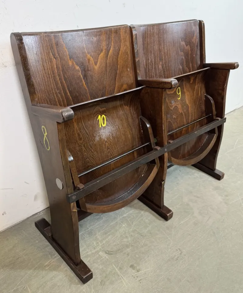Online Pamono Vintage Two-Seat Cinema Bench from Ton, 1960s
