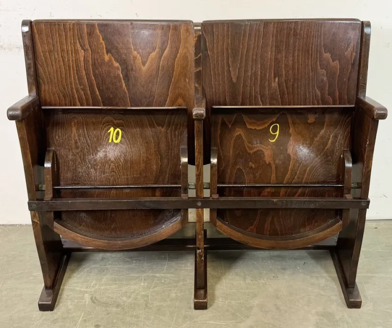 Online Pamono Vintage Two-Seat Cinema Bench from Ton, 1960s