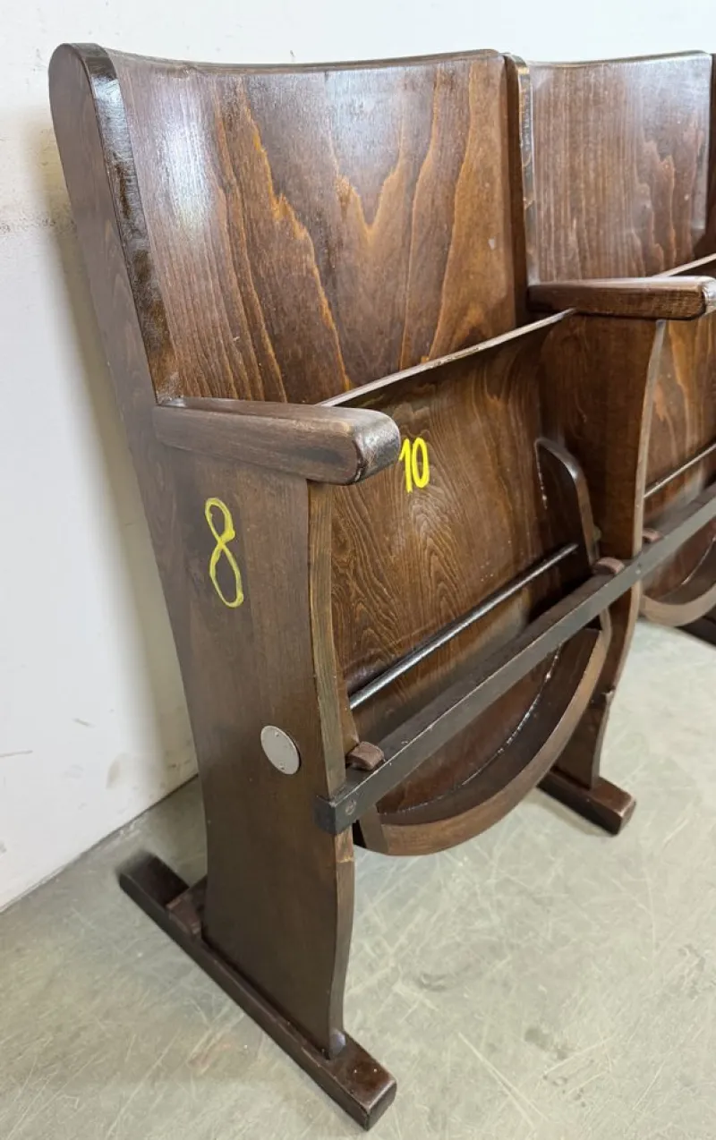 Online Pamono Vintage Two-Seat Cinema Bench from Ton, 1960s