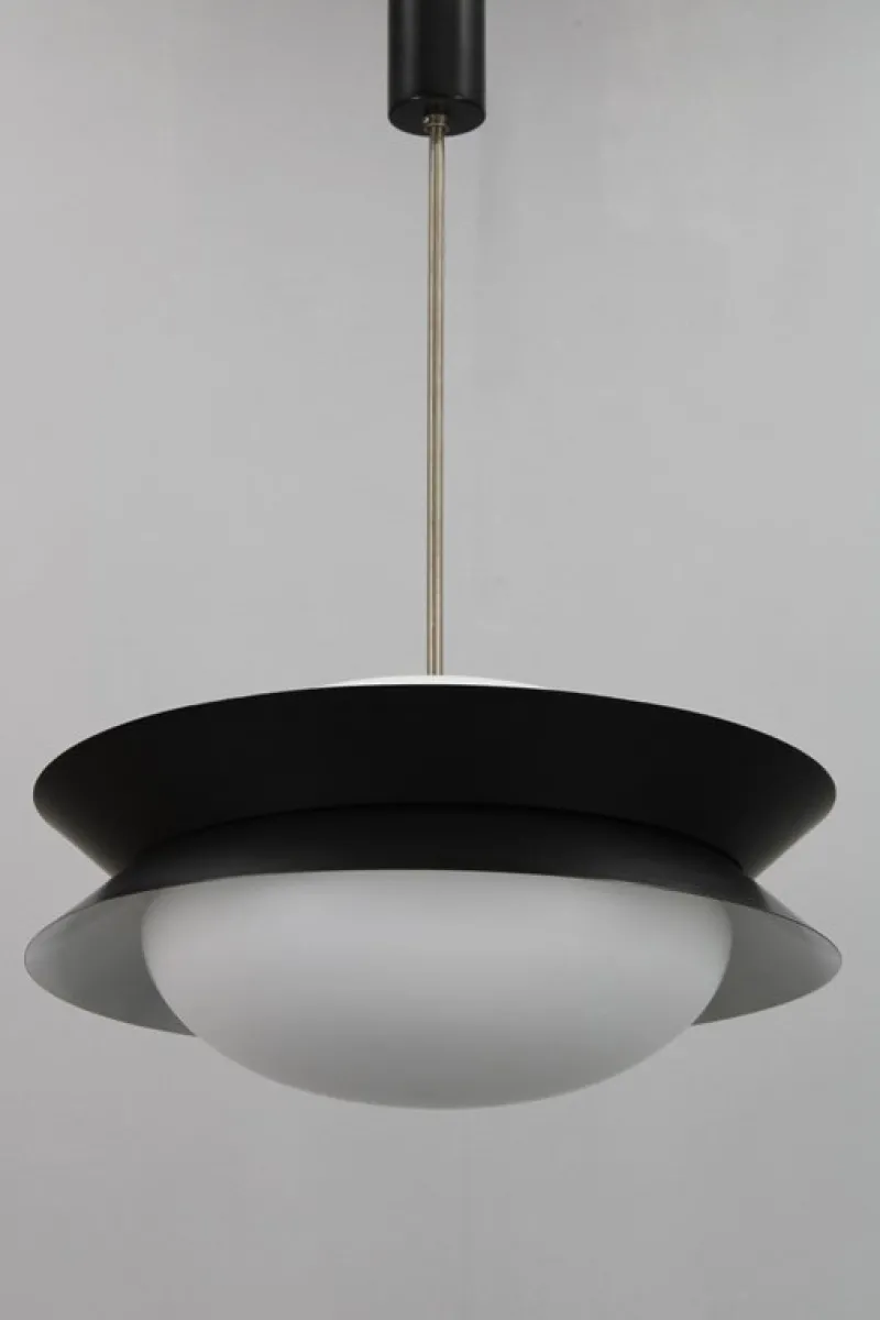 Pamono Vintage UFO Pendant Light by Josef Hurka for Napako, 1950s> Ceiling Lights