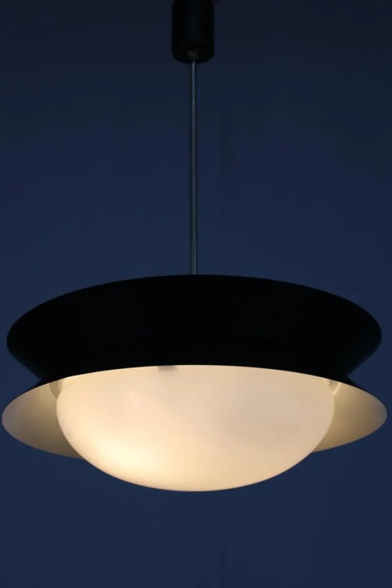 Pamono Vintage UFO Pendant Light by Josef Hurka for Napako, 1950s> Ceiling Lights