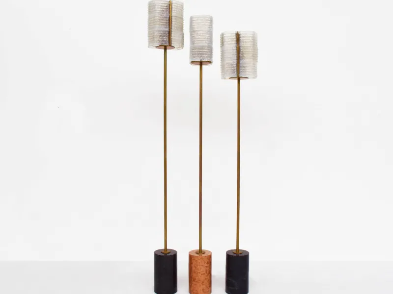 Pamono Vintage Upcycling Floor Lamps, 2010, Set of 3> Floor Lamps