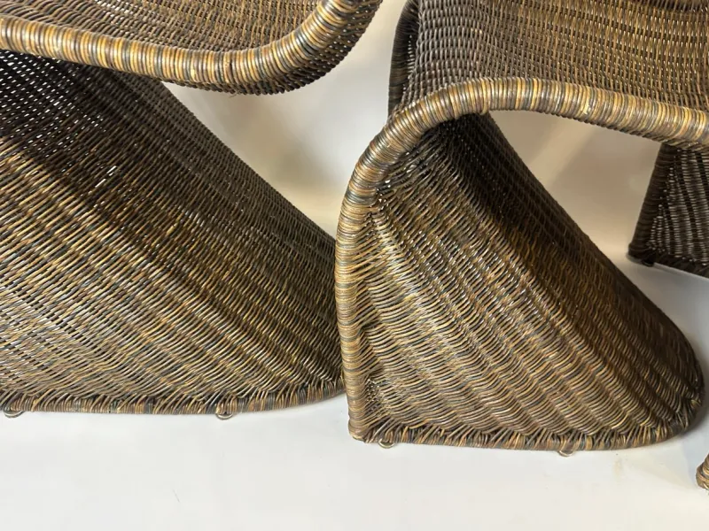 Pamono Vintage Vicker S Chairs in the style of Verner Panton, 1990s, Set of 4> Garden Seating