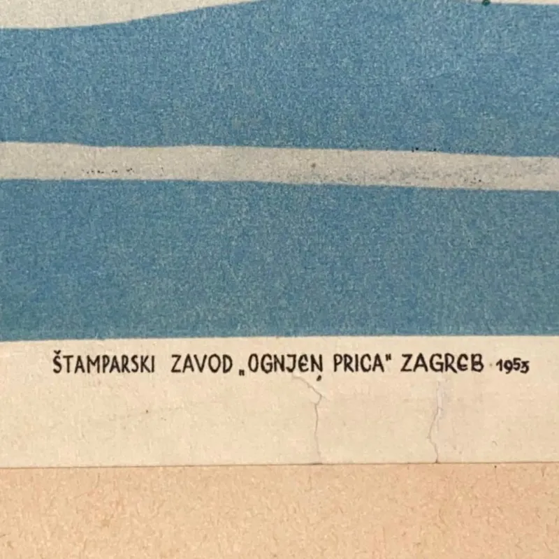 Pamono Vintage Vrnjacka Banja Spa Town Travel Poster, 1953> Posters