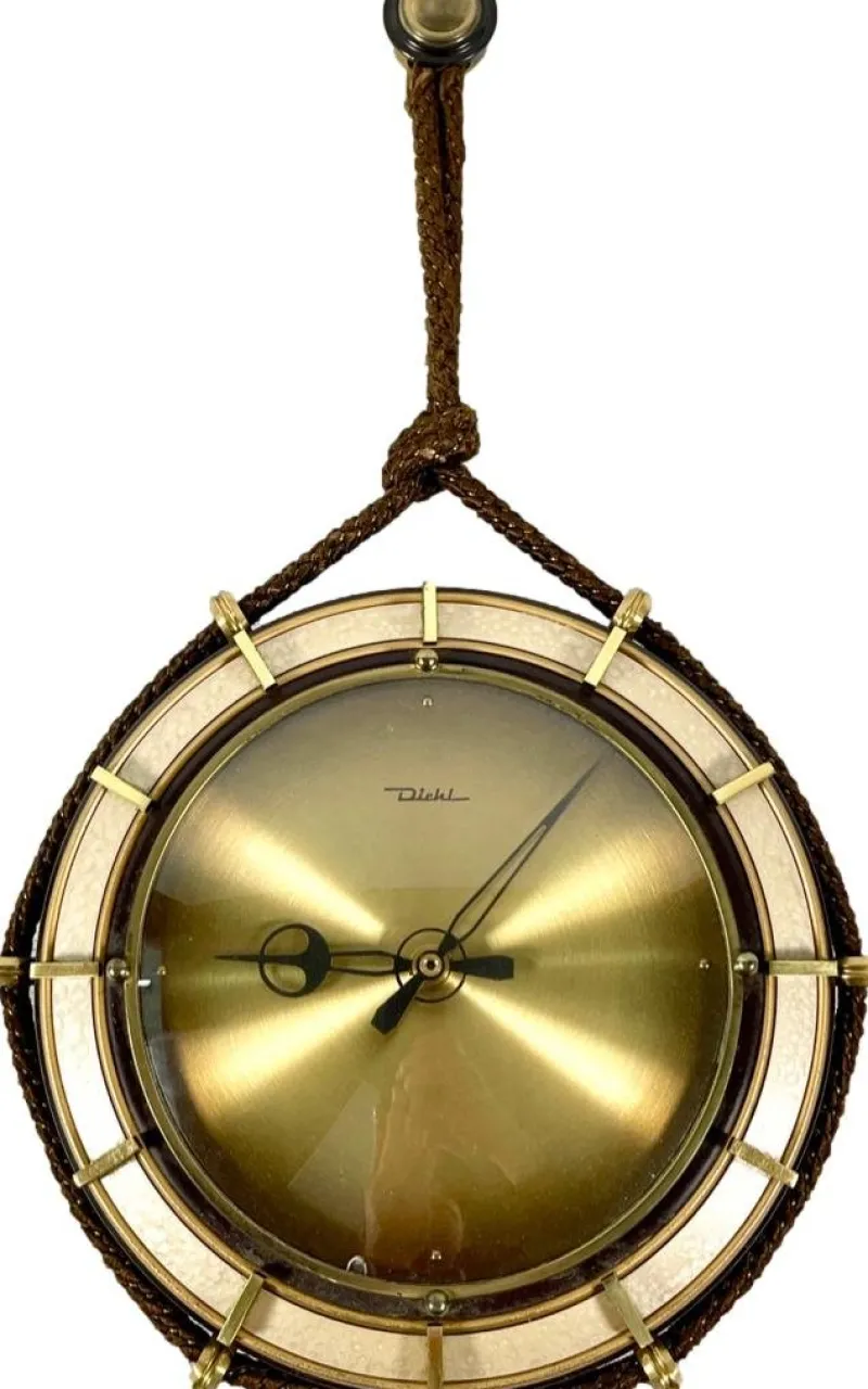 Pamono Vintage Wall Clock from Diehl, 1940s> Clocks