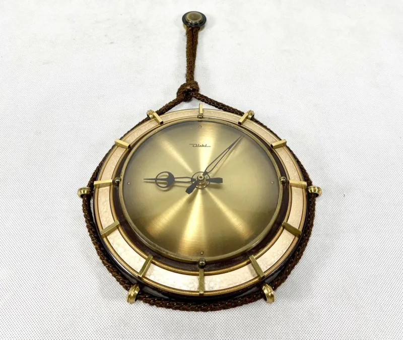 Pamono Vintage Wall Clock from Diehl, 1940s> Clocks