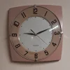 Sale Pamono Vintage Wall Clock with Beige Plastic Case by Glunz, 1990s