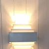 Pamono Vintage Wall Lamp in White Lacquered Metal, 1970s> Wall Lights & Sconces