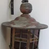 Best Pamono Vintage Wall Lantern with Copper Housing with an Iron Arch Holder, 1930s