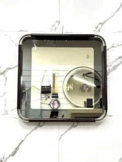 Discount Pamono Vintage Wall Mirror in Steel and Bakelite, 1970s