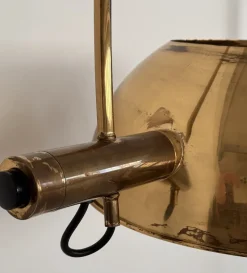Pamono Vintage Wall Mounted Lamp in Brass by Florian Schulz, 1970s><noscript><img width=