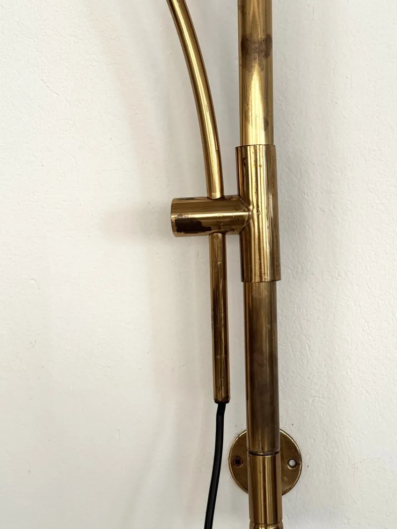 Pamono Vintage Wall Mounted Lamp in Brass by Florian Schulz, 1970s> Wall Lights & Sconces